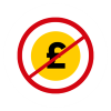 no upfront cost icon